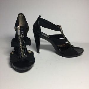 Michael Kors Luxury Black straps stiletto Sandals,Size 6.5